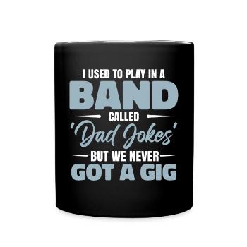 Papa Humour Fête des pères Papa Blague - Mug uni - noir - Devant