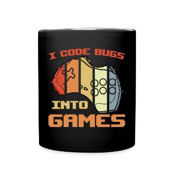 Blague de programmeur de jeu - Mug uni - noir - Devant