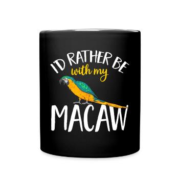 Yellow-breasted Macaw Parrot Blue And Yellow Macaw - Full Colour Mug - black - Front