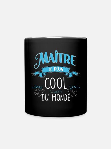 Maitre d'école cadeau pour le meilleur instituteur - Mug uni - noir