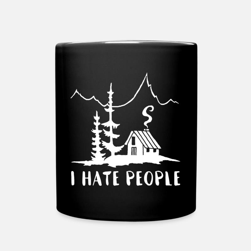 Solitaire (blanc) - Mug uni - noir