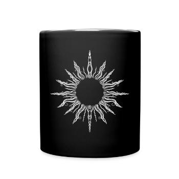 Sonne Mittsommer Sommer - Tasse einfarbig - Schwarz - Vorne