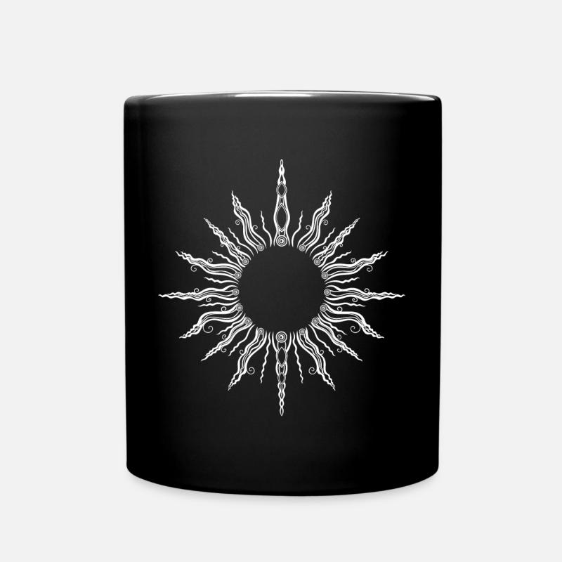 Sonne Mittsommer Sommer - Tasse einfarbig - Schwarz