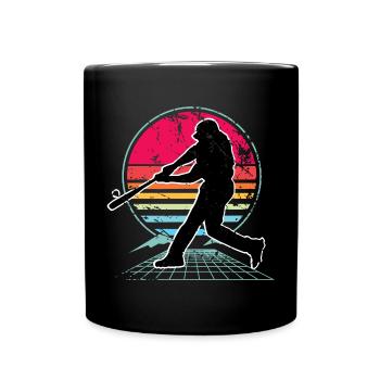 Base-ball - Mug uni - noir - Devant