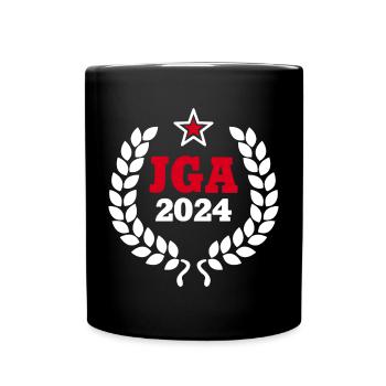 JGA 2024 Team Bräutigam - Junggesellenabschied - Tasse einfarbig - Schwarz - Vorne