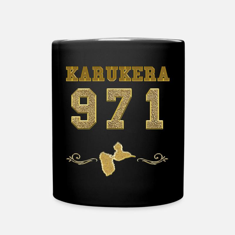 Guadeloupe Or Karukéra 971 Arawak - Mug uni - noir