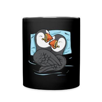 puffin puffin auke birds Lunde - Full Colour Mug - black - Front