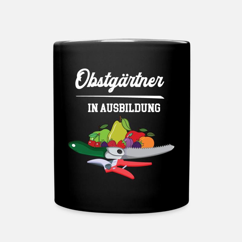 Obstgärtner Ausbildung Obstbauer Azubi Obstbau - Tasse einfarbig - Schwarz