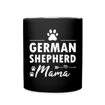 German Shepherd Mama - Full Colour Mug - black - Front