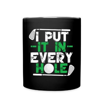 Funny Golf Player Golf Club - Full Colour Mug - black - Front