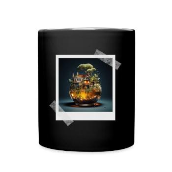 my drink is my castle - Full Colour Mug - black - Front