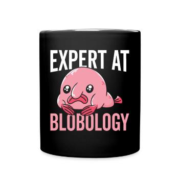 Blobfish-experte Bei Blobology Blobfishes Besitzer - Tasse einfarbig - Schwarz - Vorne