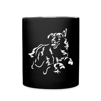 Golden Retriever "Black Edition" - Full Colour Mug - black - Front