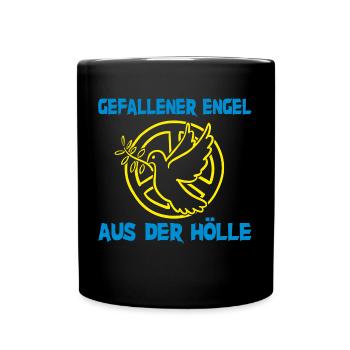 Gefallener Engelaus der Hölle - Tasse einfarbig - Schwarz - Vorne