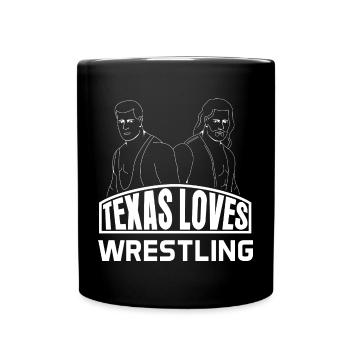 Texas Wrestling Design für stolze texanische Fans - Tasse einfarbig - Schwarz - Vorne