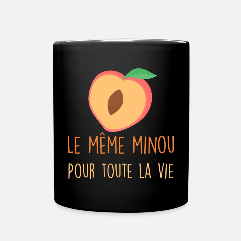 Cadeau mariage Homme C'est Pour La Vie Ce minou - Mug uni - noir