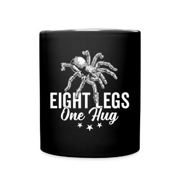 Huit pattes, un câlin, tarentule, propriétaire, - Mug uni - noir - Devant