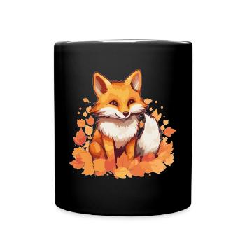 Fuchs - Tasse einfarbig - Schwarz - Vorne