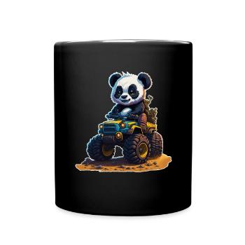 Panda Quad - Full Colour Mug - black - Front