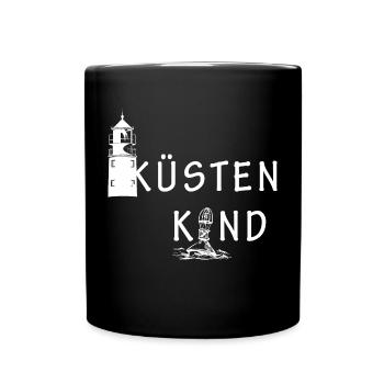 Küstenkind - Tasse einfarbig - Schwarz - Vorne