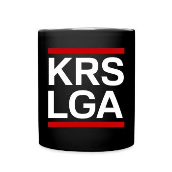 KREISLIGA weiß - Tasse einfarbig - Schwarz - Vorne