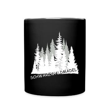 Schwarzwaldmädel - Tasse einfarbig - Schwarz - Vorne
