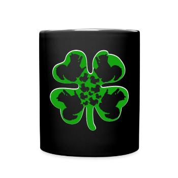 Joyeuse Saint-Patrick enfants forêt animal écureuil - Mug uni - noir - Devant