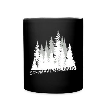 Schwarzwaldbub - Tasse einfarbig - Schwarz - Vorne