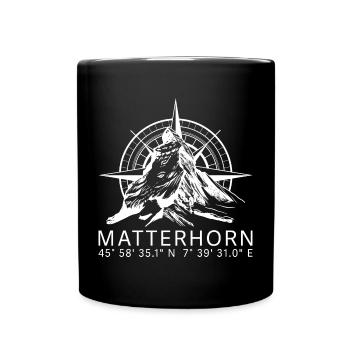 Matterhorn - Tasse einfarbig - Schwarz - Vorne