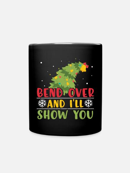 Weihnachtsbaum Geschenk Weihnachtspullover - Tasse einfarbig - Schwarz