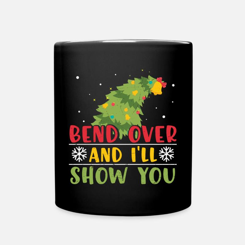 Weihnachtsbaum Geschenk Weihnachtspullover - Tasse einfarbig - Schwarz