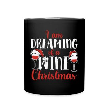 Cadeaux de Noël - Cadeaux vin - Mug uni - noir - Devant