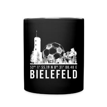 Koordinaten Bielefeld - Tasse einfarbig - Schwarz - Vorne