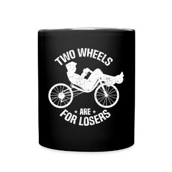 Recumbent Trike - Tasse einfarbig - Schwarz - Vorne