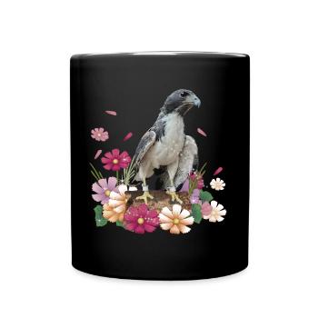 Faucon - Mug uni - noir - Devant