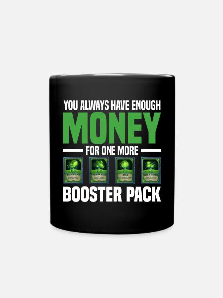 Sammelkarten Spieler | Trading Karten Geschenke - Tasse einfarbig - Schwarz