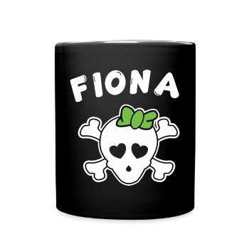 Pirate Fiona Design pour les filles et les femmes - Mug uni - noir - Devant