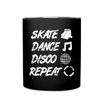 Roller Skating Disco - Full Colour Mug - black - Front