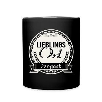 Lieblingsort Dangast - Tasse einfarbig - Schwarz - Vorne