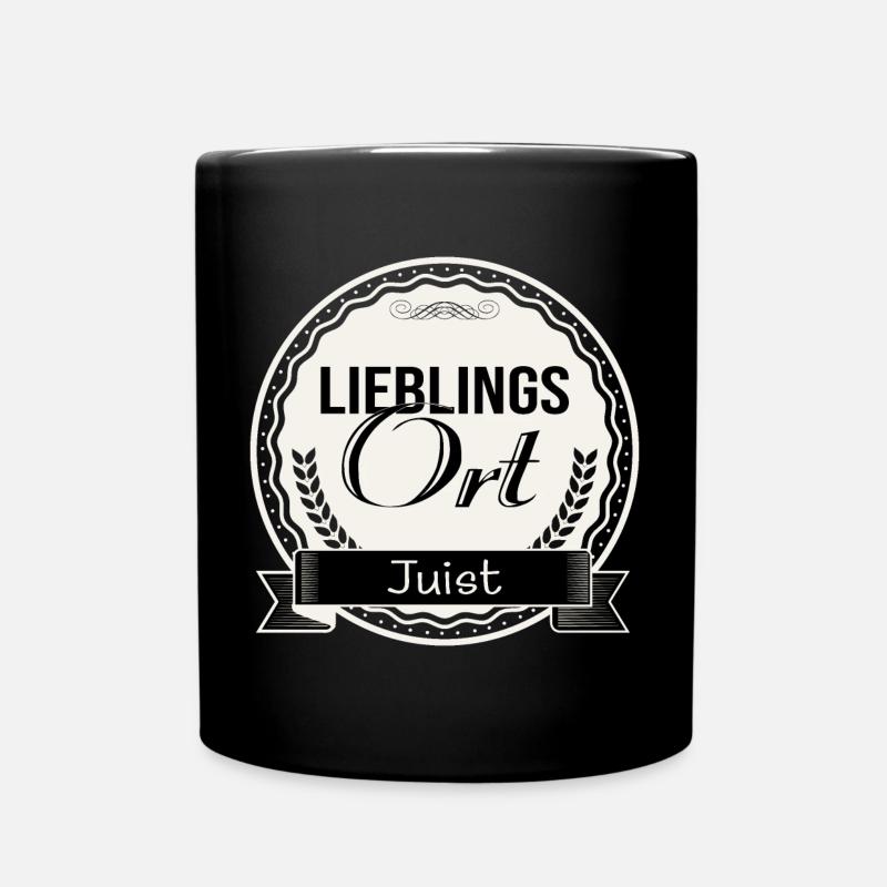 Lieblingsort Juist - Tasse einfarbig - Schwarz