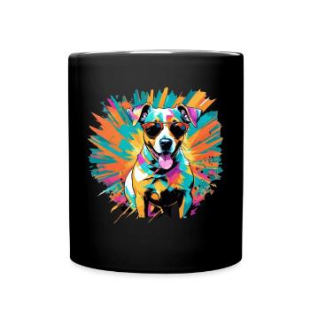 Jack Russell terrier - Mug uni - noir - Devant
