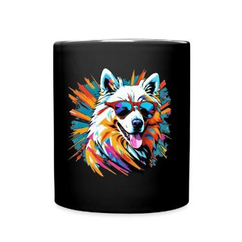 Samoyed - Full Colour Mug - black - Front