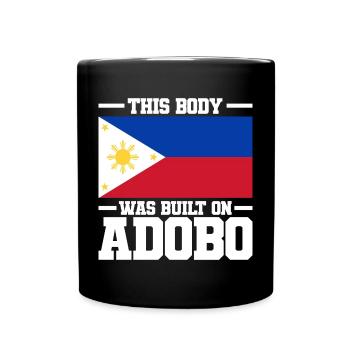Philippinen Flagge | Filipino Land Asien Geschenke - Tasse einfarbig - Schwarz - Vorne