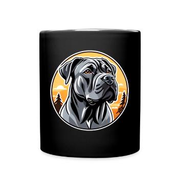 Cane Corso - Tasse einfarbig - Schwarz - Vorne