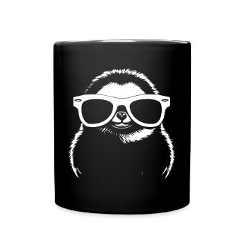 Paresseux Anime Paresseux Manga Paresseux Lunettes de soleil - Mug uni - noir - Devant