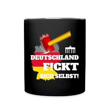 L’Allemagne se fout en l’air ! - Mug uni - noir - Devant