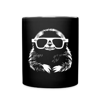 Paresseux Anime Paresseux Manga Paresseux Lunettes de soleil - Mug uni - noir - Devant