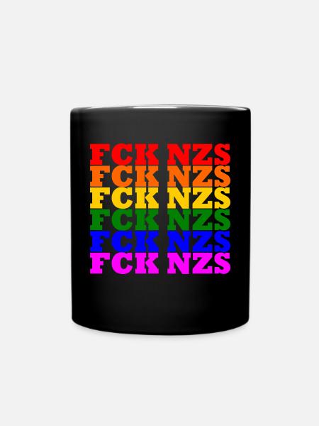 Fck nzs - Tasse einfarbig - Schwarz