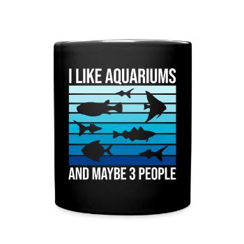 Drôle d’amateur d’aquarium disant citation du propriétaire de l’aquarium - Mug uni - noir - Devant