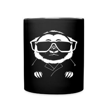Sloths Anime Sloth Manga Sloth Sunglasses - Full Colour Mug - black - Front